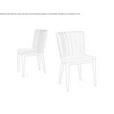 Krzesło z tkaniny Genoa