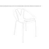 Technopolymer chair Cayuco