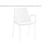 Upholstered chair with armrests Rozzano