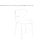Technopolymer chair Gigant