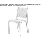 Ash chair with integrated cushion Carouge