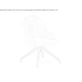 Swivel chair, upholstered, quilted Haeljarp