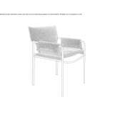 Fabric chair with armrests Wildon