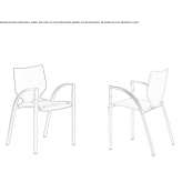 A chair with armrests that can be stacked Coasa