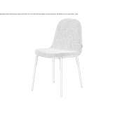 Upholstered and stackable chair Uckfield