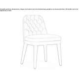 Chair upholstered with quilted leather Revello