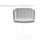 Swivel chair upholstered in fabric with a 4-star base Korgun