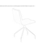 Trestle chair with integrated cushion Idos