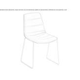 Upholstered chair based on a sled Elvanli