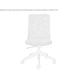 Quilted chair on wheels Salguero
