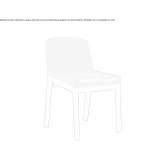 Upholstered wooden chair Turbaco