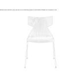 Stackable beech chair in a modern style Orsan