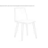 Leather upholstered chair Munxar