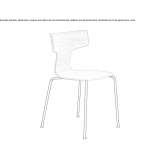 A multi-layered wooden chair that can be stacked Boldva