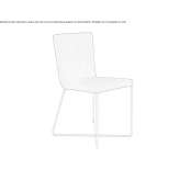 Chair upholstered with fabric Silute