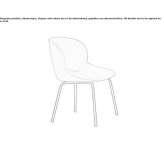 Chair upholstered with fabric Garkalne