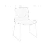 Upholstered chair based on a sled Gigant