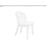 Chair upholstered with fabric Festus