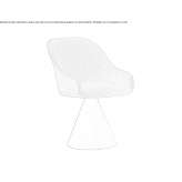 Chair upholstered in fabric with armrests Nordheim