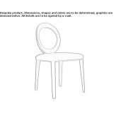 Solid wood Medallion chair with integrated cushion Kyseliv