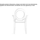 Solid wood Medallion chair with armrests Kyseliv