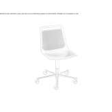 Swivel chair on wheels Rozzano
