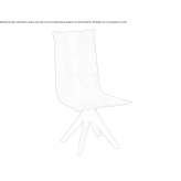 Upholstered trestle chair Gamones
