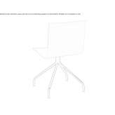 Wooden chair on trestles Idos