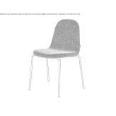 Upholstered and stackable chair Uckfield