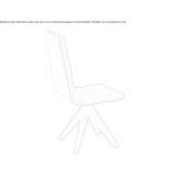 Trestle chair with integrated cushion Gamones