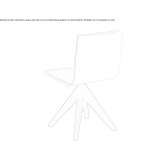 Trestle chair with integrated cushion Gamones