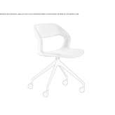 Fabric chair on trestles, on wheels Orista