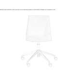 Swivel, upholstered chair with height adjustment Vipiteno