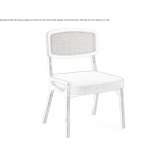 Solid wood chair with integrated cushion Florina