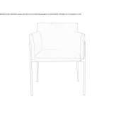 Leather upholstered chair Kullar