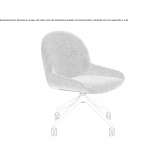 Fabric chair on trestles, on wheels Raches
