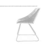 Upholstered chair based on a sled Pocito