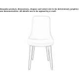 Chair upholstered with fabric Guderup