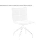 Upholstered trestle chair Idos