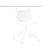Swivel chair on trestles Rozzano