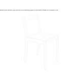 Wooden chair with open backrest Mettray