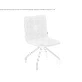 Upholstered trestle chair Idos