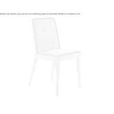 Leather upholstered chair Silute