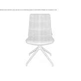 Upholstered trestle chair Villadoz