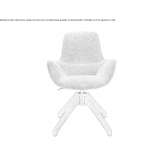 Swivel chair on trestles with armrests Edisto