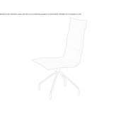 Upholstered trestle chair Idos