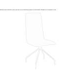 Upholstered trestle chair Idos