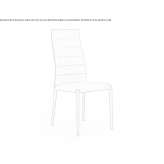 Leather upholstered chair Buena