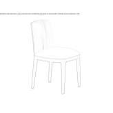 Leather upholstered chair Oimbra