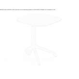 Square coffee table made of beech wood, adjustable in height Cuijk